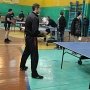 Феодосийские милиционеры разыграли кубок по настольному теннису