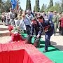 В Севастополе перезахоронили останки 88 красноармейцев и краснофлотцев