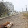 В Керчи ремонт дороги по Марата приостановился из-за прогнившей трубы
