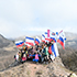 Студенты и преподаватели КФУ отпраздновали годовщину воссоединения Крыма с Россией на крымской вершине
