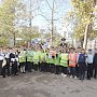 Госавтоинспекция Севастополя вместе с ЮИДовцами и Зеброй провели акцию «Шагающий автобус»
