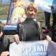 В Киеве прошла очередная акция против русского языка в кинотеатрах