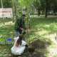 В Симферополе посадили дерево в знак памяти о людях, умерших от СПИДа