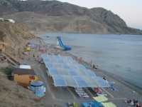 Над пляжем «Капсель» подняли Голубой флаг крымского пляжного сервиса (ВИДЕО)