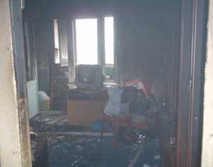Севастополец обгорел в своей квартире
