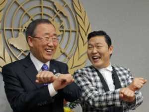 Два самых известных корейца – рэпер и секретарь ООН вместе станцевали