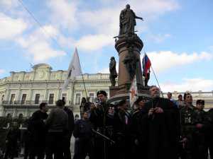 В Одессе «Русский марш» состоялся под крики «Бандера – наш герой!»