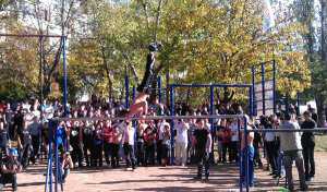 В Симферополе появилась самая большая спортплощадка в стиле Street Workout