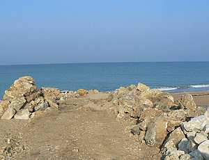 Частная фирма вывозит «Камазами» песок с пляжа Любимовка под Севастополем