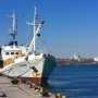 Теплоход «Сарос» пришвартован в порту Евпатории