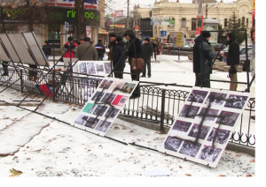 В Симферополе члены Меджлиса разгромили выставку, посвященную Сталину