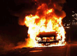В Крыму сгорели два автомобиля