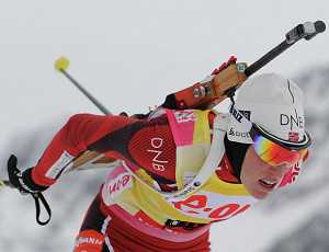 Норвежка Бергер выиграла «золото» в гонке преследования на ЧМ — 2013, украинка Пидгрушная взяла «бронзу»