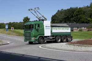В Швеции тестируют грузовики-троллейбусы