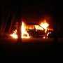 В Ночное Время в Столице Крыма загорелись две машины