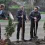 Алуштинские правоохранители облагородили территорию перед зданием городского отдела милиции
