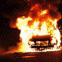 В Ялте сгорел Mini Cooper: водитель в больнице