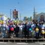 На первомайский парад в Симферополе вышли 20 тыс. человек