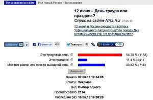 День независимости РФ – выходной траурный день