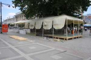 В центре Симферополе снесли летние кафе