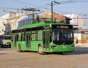 Коммерсанты в Севастополе захватили троллейбусную стоянку
