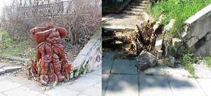 Вандалы уничтожили деревянного «Кота в сапогах» в Симферополе
