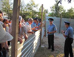 В Севастополе возобновился конфликт вокруг застройки зелёной зоны на проспекте Октябрьской революции