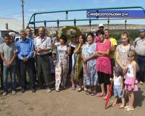 Жители села Строгановки Симферопольского района вышли на митинг