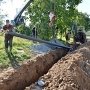 В Симферополе завершается закольцовка водовода для жилого массива