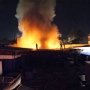 В Ночное Время в Мисхоре сгорела крыша завода