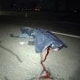 На трассе в Крыму водитель насмерть сбил пешехода и скрылся