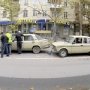 В центре Симферополя ударились сразу четыре машины
