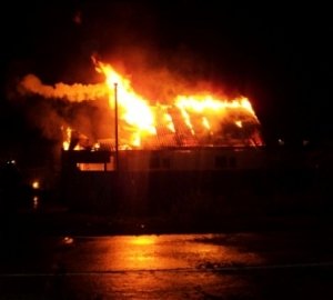 Недалеко от Симферополя сгорел двухэтажный ресторан