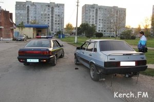 В Керчи пьяный водитель не смог даже выползти из машины к гаишникам