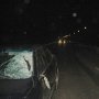 В Ночное Время на трассе в Крыму машина с россиянами разбилась об столб