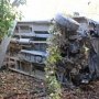 В Крыму автобус влетел в дерево и перевернулся