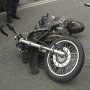 В Столице Крыма иностранец на машине сбил мотоцикл