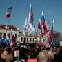 В Столице Крыма провели митинг в поддержку решения не подписывать соглашение об ассоциации с Евросоюзом