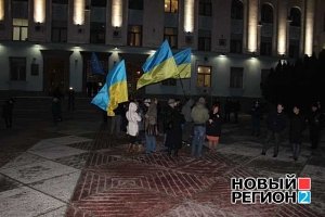 В Симферополе снова собрали чиновников на митинг против европейской заразы