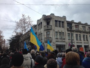 В Столице Крыма прошёл Евромайдан