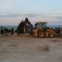 На севастопольском пляже демонтировали незаконно установленный забор