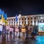 В Столице Крыма после крещенских событий в Киеве воскрес вечерний Евромайдан