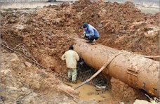 В Евпатории произошла авария на водоводе