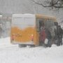 Из-за непогоды в районах Крыма не вышли на маршруты до 90% автобусов