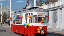 В Евпатории устроили парад трамваев