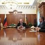 Президент России Владимир Путин встретился с Владимиром Константиновым, Сергеем Аксёновым и Алексеем Чалым