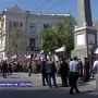В Симферополе прошло торжественное возложение цветов к Долгоруковскому обелиску в честь 321 годовщины подписания указа о присоединении Крыма к Российской Империи