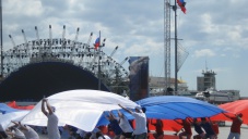 Ко Дню России в Ялте развернули гигантский российский флаг