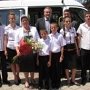 В Столице Крыма многодетной семье подарили автобус
