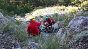 В районе Ай-Петри со скалы сорвался житель Донецкой области